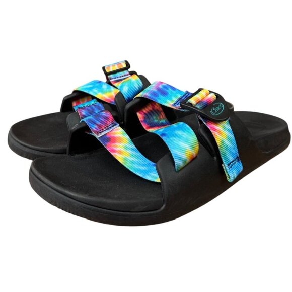 Chaco Women's Tie-Dye Slip-On Sandals Size 10 US Adjustable Straps Durable Sole - Picture 8 of 13